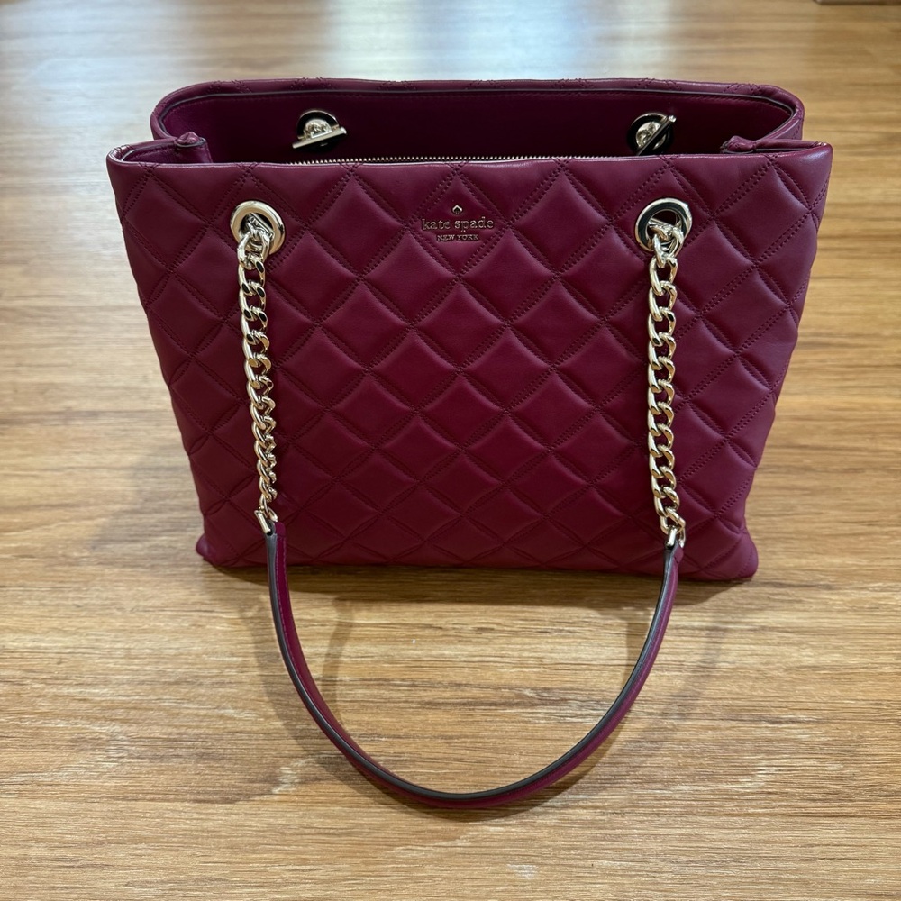 Kate Spade Natalia Smooth Quilted Leather Tote Bag - Picture 5 of 12